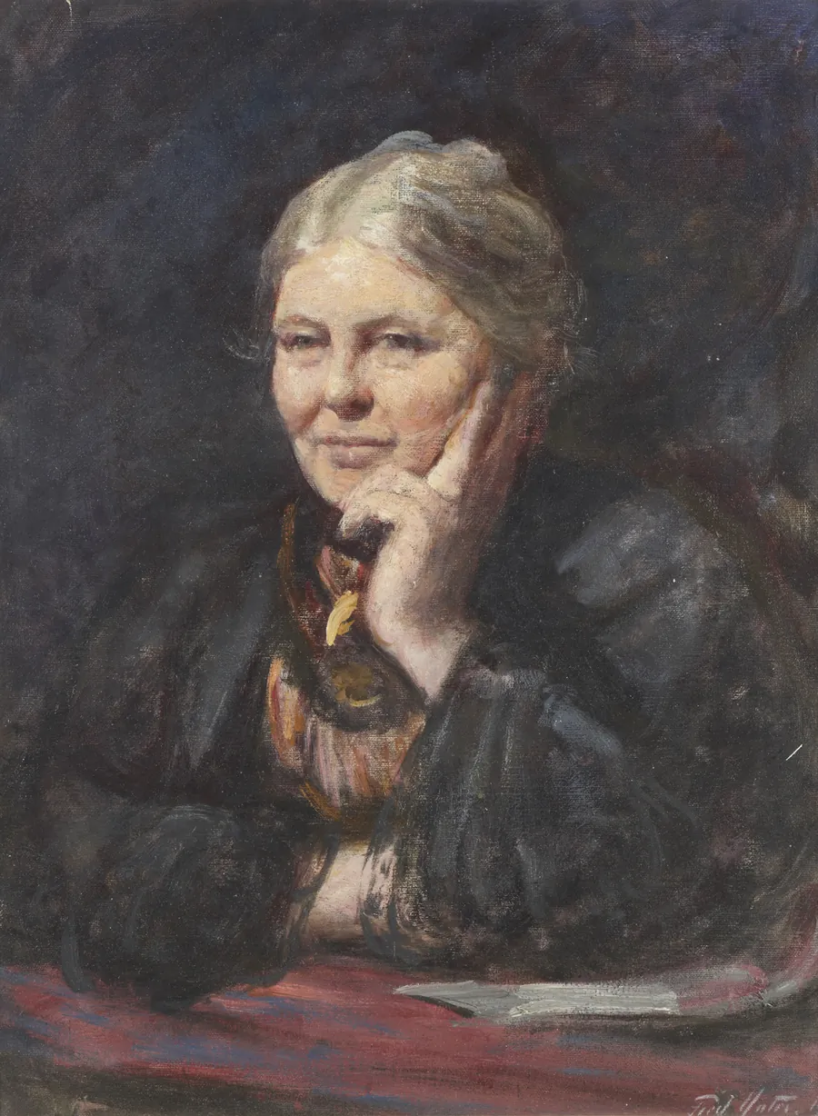 Historical portrait of educator Charlotte Mason by Frederic Yates